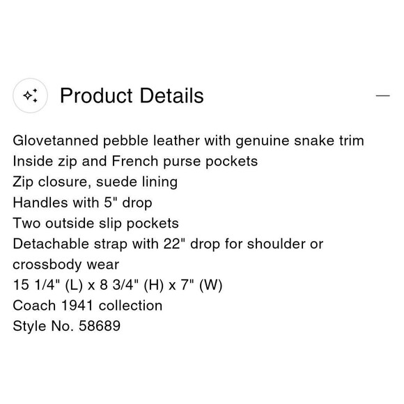 COACH 1941 Rogue Satchel Glovetanned Black Exotic - Picture 11 of 13